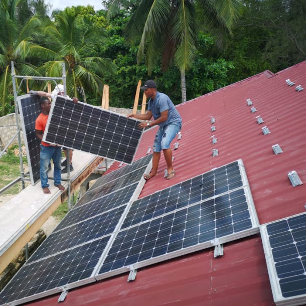 Photovoltaikanlage auf der Karume Berufsschule